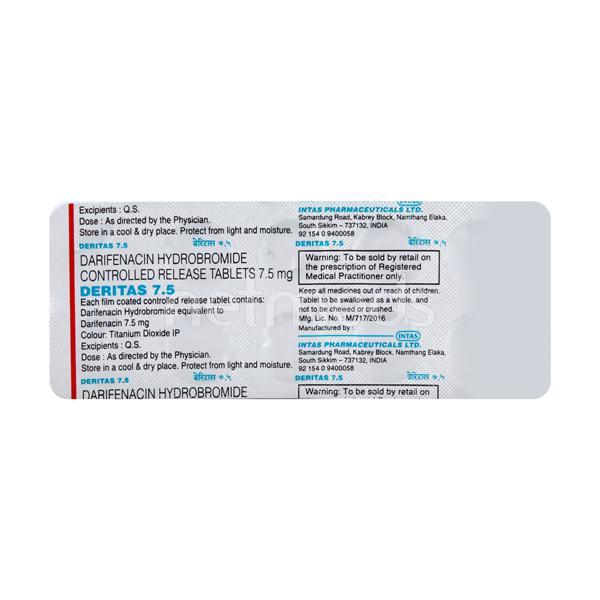 Netmeds | Deritas 7.5mg Tablet 10'S