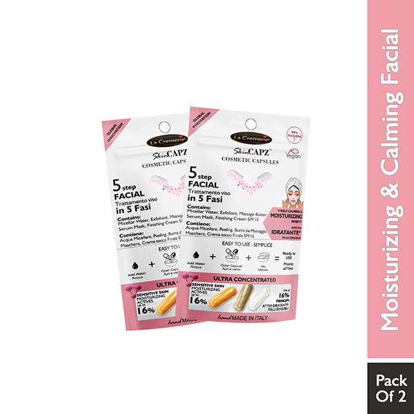 La Cremerie SkinCapz Calming and Moisturising Facial Kit 2's