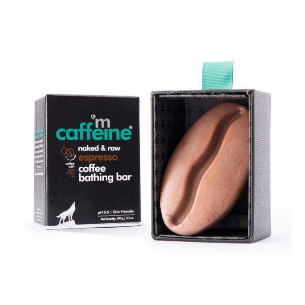 mCaffeine Espresso Coffee Bathing Bar pH 5.5 Soap Free Syndet Bar with Vitamin E 2's - Soaps