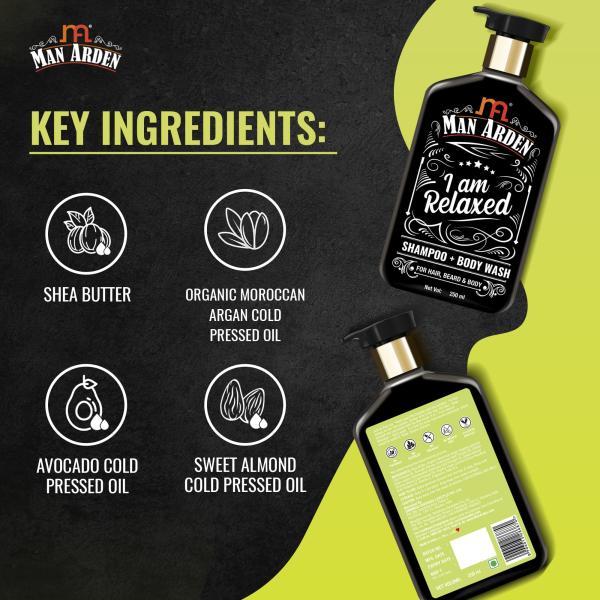 Man Arden I Am Relaxed Shampoo + Body Wash 250 ml - Shampoos