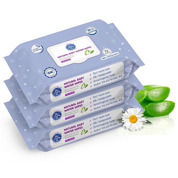 Netmeds | The Moms Co. Baby Water Wipes (Pack of 3) 1's
