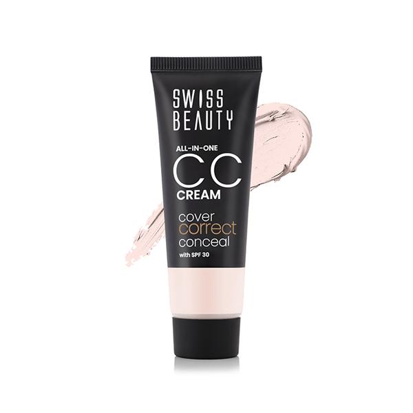 Swiss Beauty All-In-One CC Cream-Light Ivory 25 gm