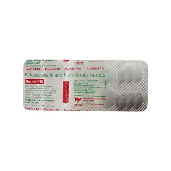 ROSLIFE F 10mg Tablet 10's - High Cholesterol-Dys