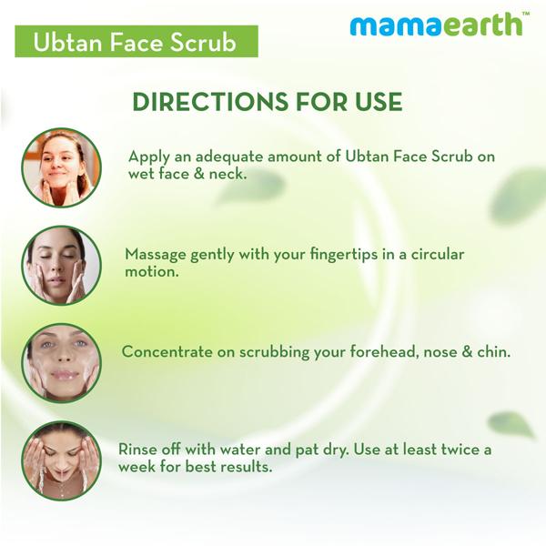 Mamaearth Face Scrub - Ubtan 100 gm - Face Scrubs