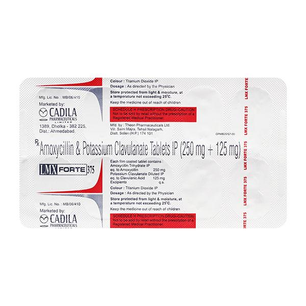 LMX Forte 250/125mg Tablet 10'S - Bacterial Infections-Pen