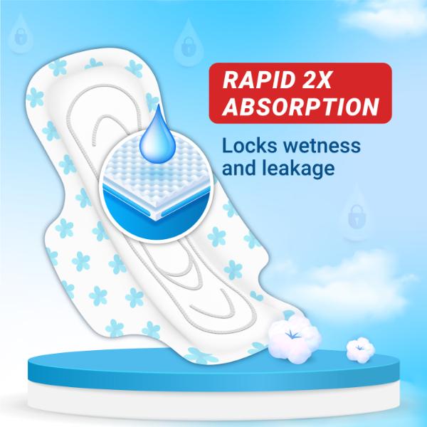 NIINE Naturally Soft Sanitary Napkins XL (282mm) 36's - Sanitary Napkins