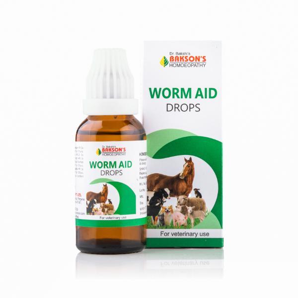 Netmeds | Dr. Bakshi's Bakson's Homoeopathy Worm Aid Drops (Veterinary) 30 ml