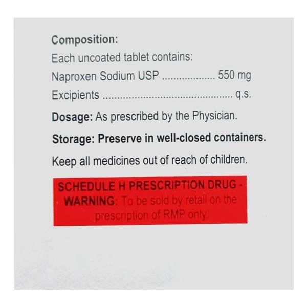 NAPROSYN 500+ Tablet 15's - Pain relief-Nsa