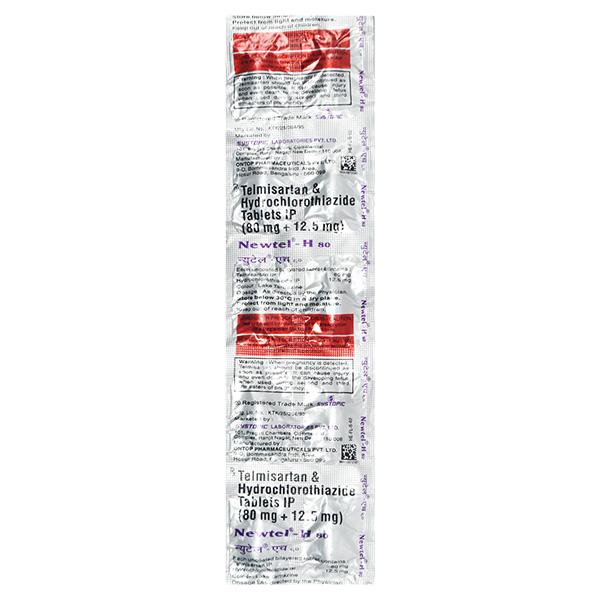 Newtel H 80mg Tablet 10'S - Hypertension-Ang