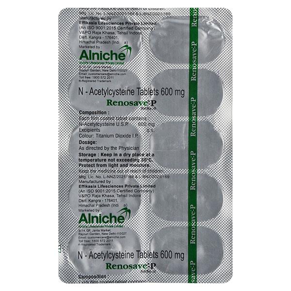 Renosave P Tablet 10'S - Poisoning/Overdose-Ant