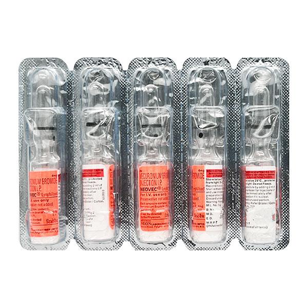 Neovec 4mg Injection 2ml - Muscle Cramps/Spasticity-Mus
