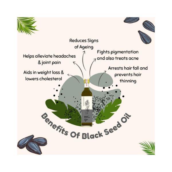 Essentia Extracts Combo of 2 Cold-pressed Onion Black Seed Oils, 200ml (100ml + 100ml) 2's - Massage Oils