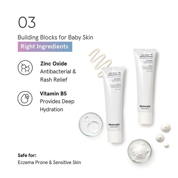 Minimalist Pediatrics Zinc Oxide + B5 Healing Ointment 50 ml - Rash Creams