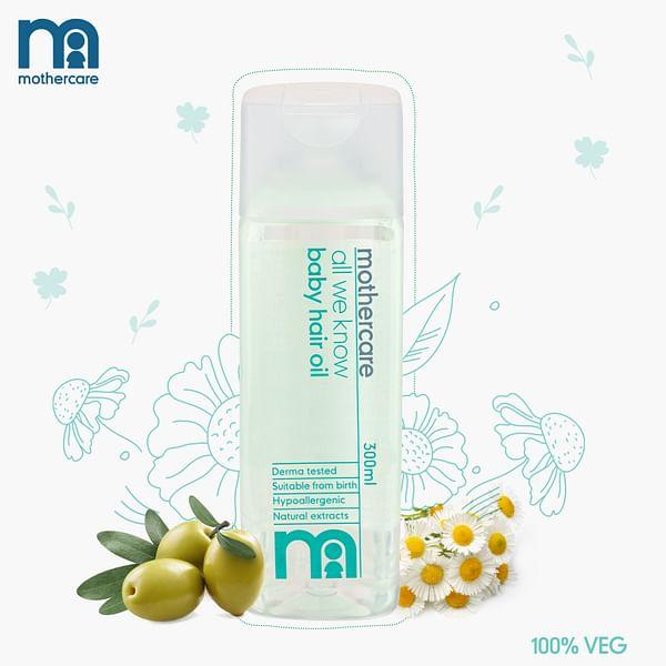 Mothercare All We Know Baby Hair Oil 300 ml - Creams, Lotions & Oils