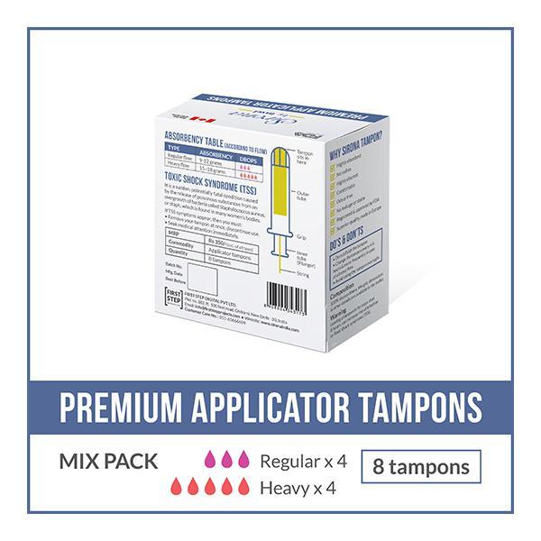 Sirona Premium Applicator Tampons - (Mix pack) 8's - Tampons
