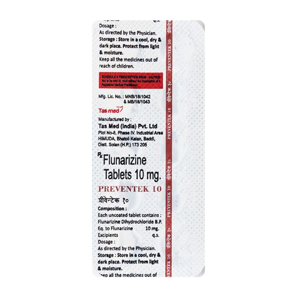 PREVENTEK 10mg Tablet 10's