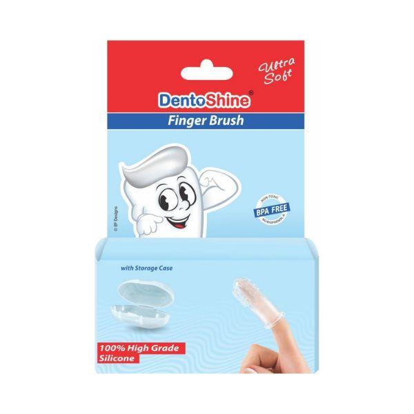 Dentoshine Ultra Soft Fingerbrush Blue 100 gm - Toothbrushes