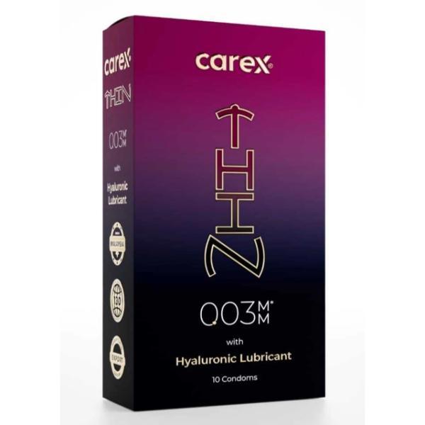 Netmeds | Carex 003 Hyaluronic Lubricant Condoms 3's