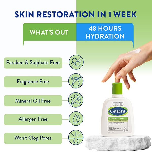 Cetaphil Moisturizing Lotion Normal to Combination  - Sensitive Skin 100 ml - Creams/Oils/Lotions