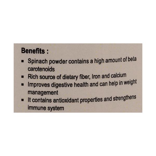 Nutriwish Spinach Powder 200 gm - Herbal Dietary Supplement