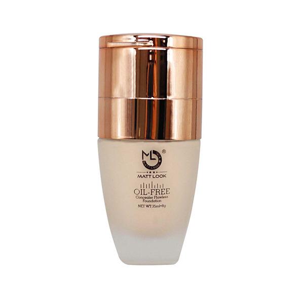 Matt Look Oil Free Concealer Flowless & Foundation -01 Fair (35ml+8gm) - Foundation