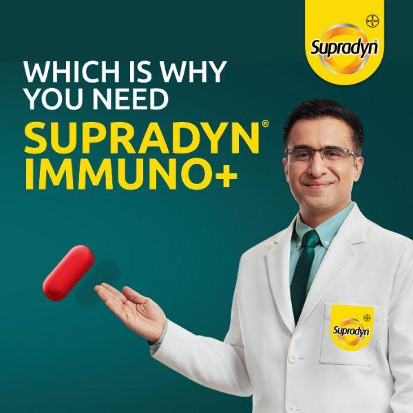 Supradyn Immuno+ Tablet - Turmeric + Tulsi 30's - Vitamin C