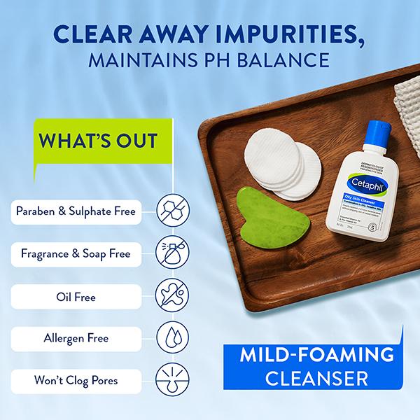Cetaphil Oily Skin Cleanser 125ml - Face Wash & Cleansers