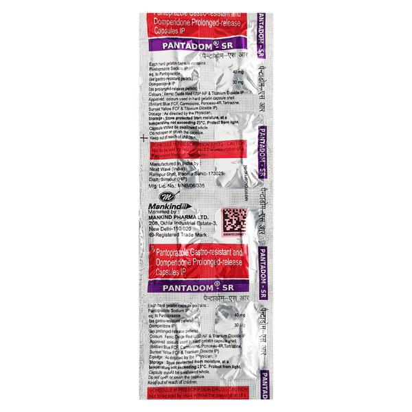 Pantadom SR Capsule 10'S - Ulcer/Reflux/Flatulence-Aaa