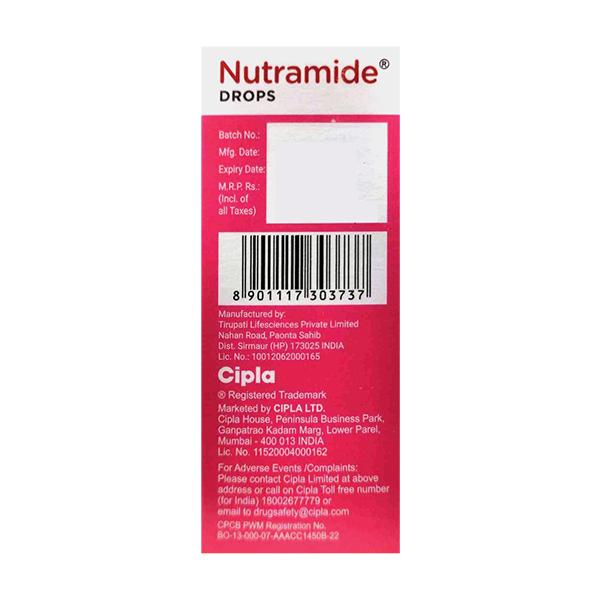 Nutramide Mixed Fruit Flavour Drops 15ml - Supplements-Vam