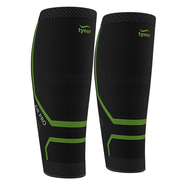Tynor Calf and Shin Support Air Pro - Black & Green (XL) 1's