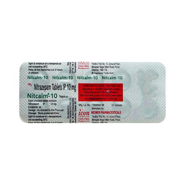 Nitcalm 10mg Tablet 10'S - Hypnosis-Hyp
