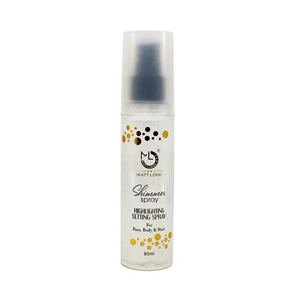 Matt Look Shimmer Highlighting Setting Spray, Holographic for Face, Body & Hair 004 80ml - Setting Spray