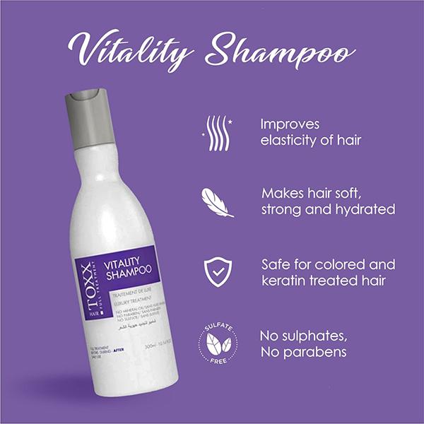 Hair Toxx Vitality Shampoo 300 ml - Shampoos