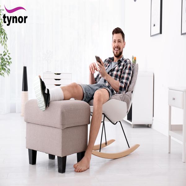 Tynor Cast Shoe (Rocker Sole) - Black (S) (C 08) - Ankle/Foot Supports