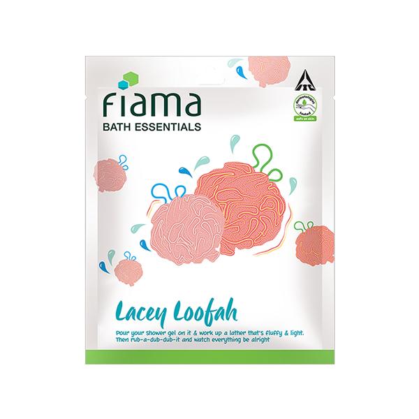 Netmeds | Fiama Bath Essential Lacey Loofah Gold 60 gm