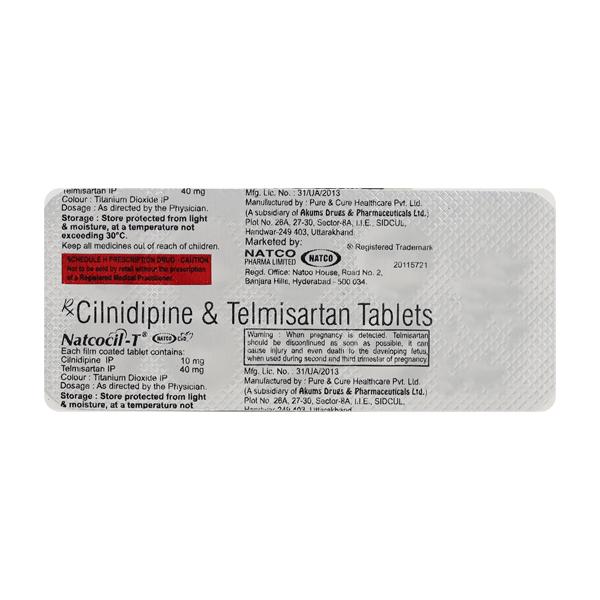 Natcocil T Tablet 10'S - Hypertension-Ana