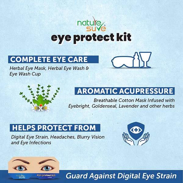 Nature Sure Large Eye Protect Kit for Digital Eye Strain in Men & Women - 1 Pack 1's - Eye Masks