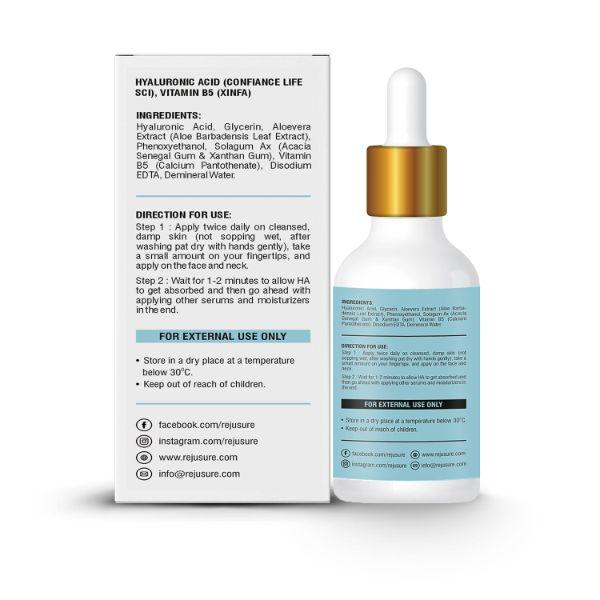 Rejusure 2% Hyaluronic Acid + Vitamin B5 Facial Serum 30 ml - Face Serum