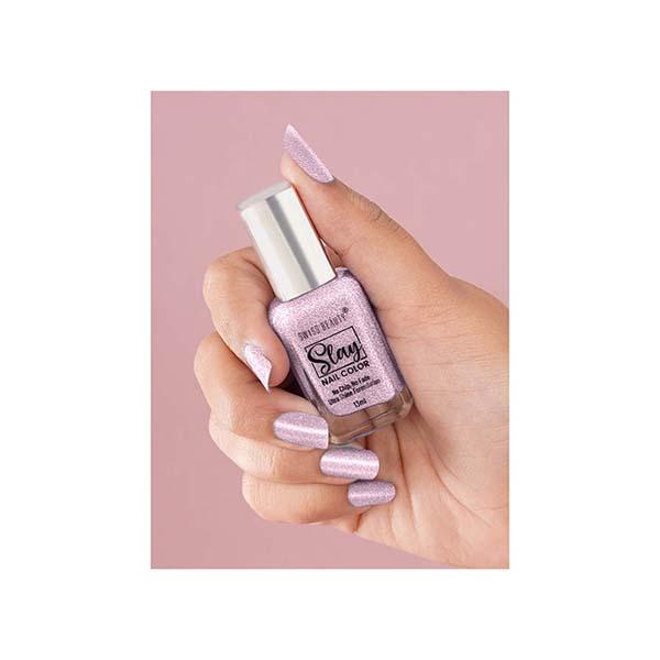 Swiss Beauty Slay Nail Color, Shade - Sheer Elegance 13 gm - Nail Polish