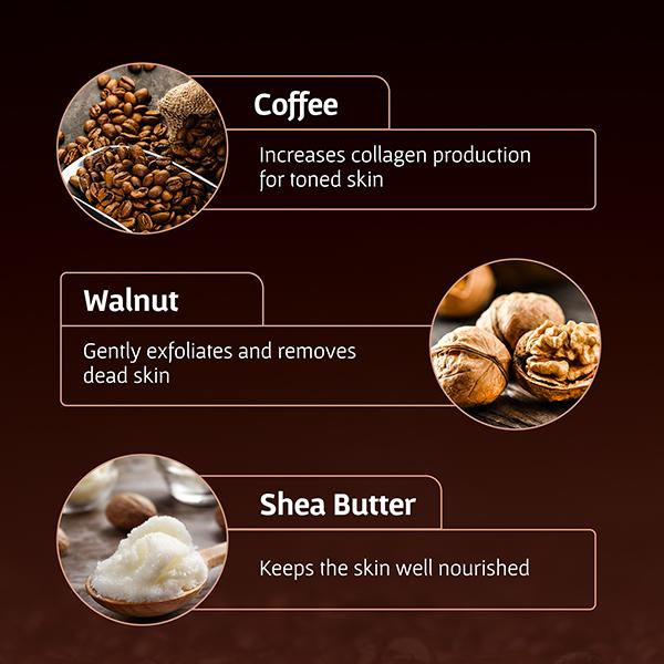 Bombay Shaving Company Deep Cleansing Set & De-Tan Removal Coffee Face Wash & Face Scrub 2's - Scrubs & Exfoliants