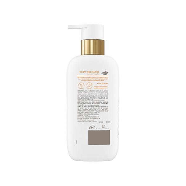 Dove 3% Brightening Serum + Vitamin C Glow Recharge Serum Body Wash, 300 ml - Shower Gels & Body Wash