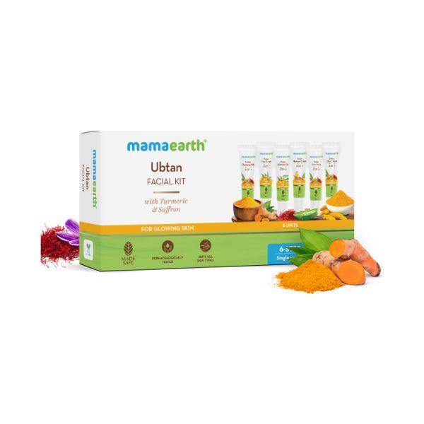 Mamaearth Ubtan Facial Kit with Turmeric & Saffron for Glowing Skin 1's - Bb & Cc Creams