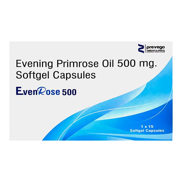 EVENROSE 500 Softgel Capsule 10's - Supplements-Vam