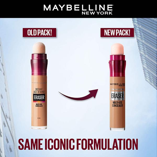 Maybelline New York Instant Age Rewind Eraser Multi-Use Concealer, Honey 6ml - Concealer