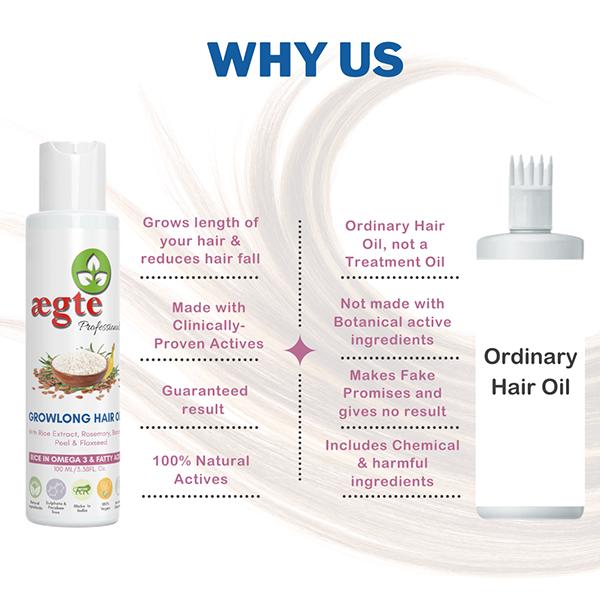 Aegte Growlong Hair Oil 100 ml - Hair Oils