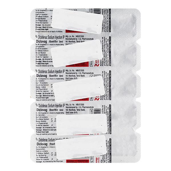 DICLOVAG Injection 3ml - Pain relief-Nsa