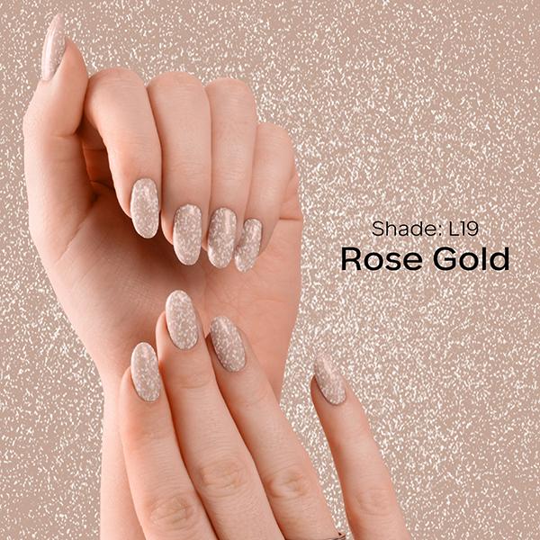 Faces Canada Ultime Pro Splash Luxe Nail Enamel - Rose Gold (L19) 12 ml - Nail Polish