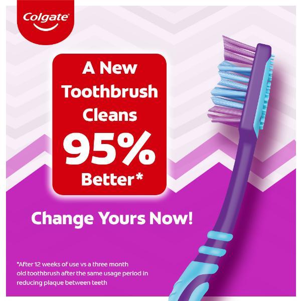 Colgate Zig Zag+ Anti-Bacterial Toothbrush - Soft (Pack of 6) - Toothbrushes