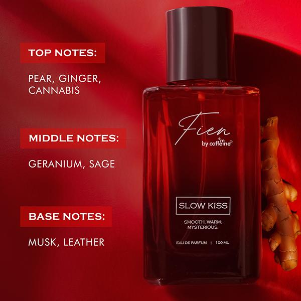 Mcaffeine Fien Slow Kiss Perfume For Men- Aromatic Fresh EDP, 12 Hrs Longlasting For All Occasion 100 ml - Men Perfumes (Edt/Edp)