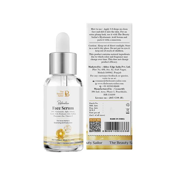 The Beauty Sailor 10 Percent Niacinamide Serum Enriched with Alpha Arbutin, Hyaluronic Acid 30 ml - Face Gels